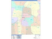 Grand Rapids Wall Map Color Cast Style 2022